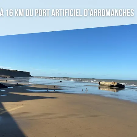 Hortansia Duplex Rez De Chaussee Bien Equipe Avec Terrasse Amenagee Jardin, Parking Prive, Proche De La Mer, Pres De Port En Bessin Et Omaha Grand-Hameau