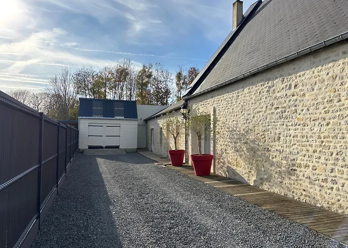 Hortansia Renove Bien Equipe Avec Terrasse Amenagee Jardin, Parking Prive, Proche De La Mer, Pres De Port En Bessin Et Omaha Lejlighed Grand-Hameau